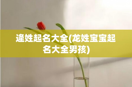 逄姓起名大全(龙姓宝宝起名大全男孩)
