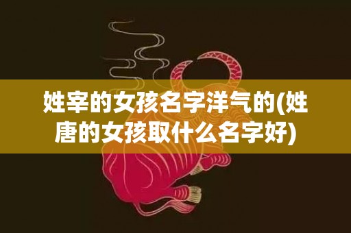 姓宰的女孩名字洋气的(姓唐的女孩取什么名字好)