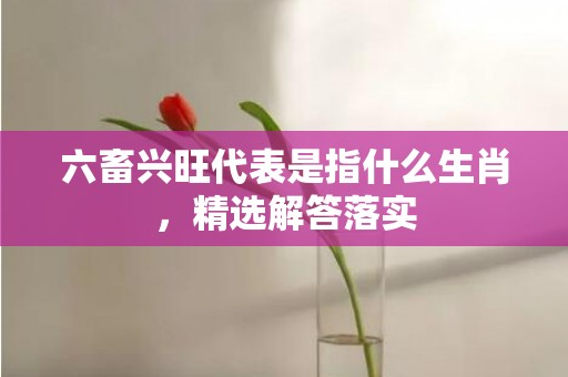 六畜兴旺代表是指什么生肖，精选解答落实