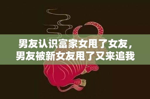 男友认识富家女甩了女友，男友被新女友甩了又来追我，我该不该接受他的爱
