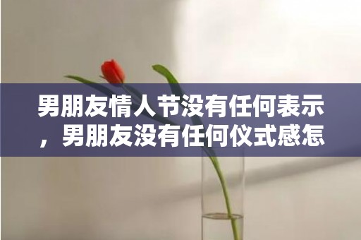 男朋友情人节没有任何表示，男朋友没有任何仪式感怎么办？生活就要有仪式感