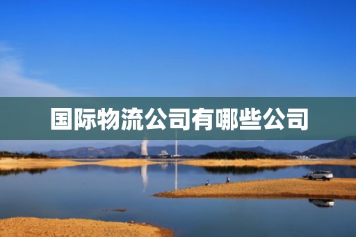 国际物流公司有哪些公司