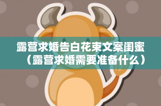 露营求婚告白花束文案闺蜜（露营求婚需要准备什么）