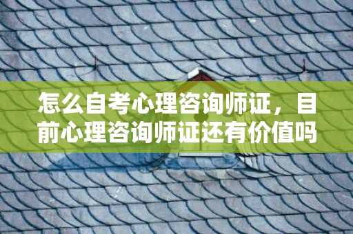 怎么自考心理咨询师证，目前心理咨询师证还有价值吗