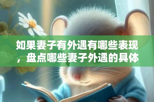 如果妻子有外遇有哪些表现，盘点哪些妻子外遇的具体表现有哪些