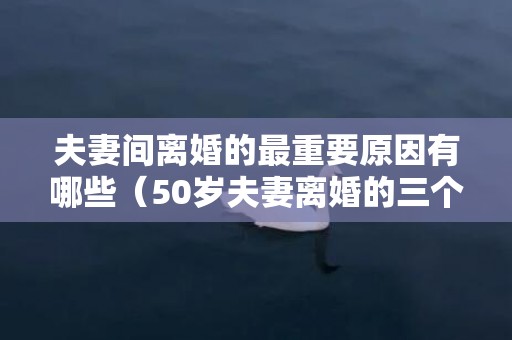 夫妻间离婚的最重要原因有哪些（50岁夫妻离婚的三个重要原因）