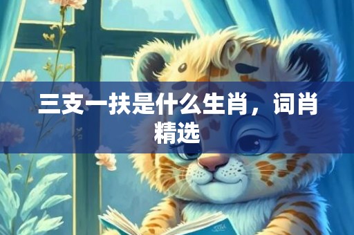三支一扶是什么生肖，词肖精选