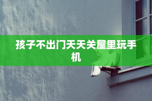 孩子不出门天天关屋里玩手机
