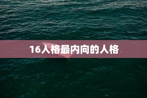 16人格最内向的人格