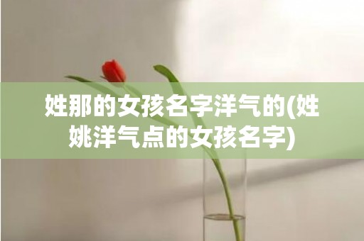 姓那的女孩名字洋气的(姓姚洋气点的女孩名字)