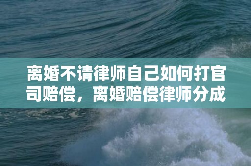 离婚不请律师自己如何打官司赔偿，离婚赔偿律师分成多少钱