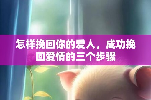 怎样挽回你的爱人，成功挽回爱情的三个步骤