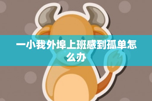 一小我外埠上班感到孤单怎么办
