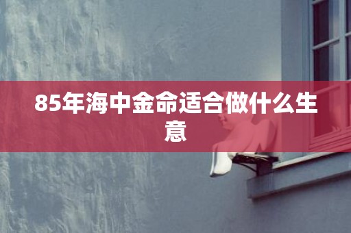 85年海中金命适合做什么生意