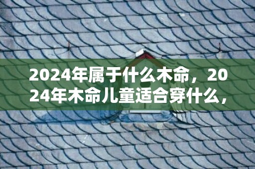 2024年属于什么木命，2024年木命儿童适合穿什么，