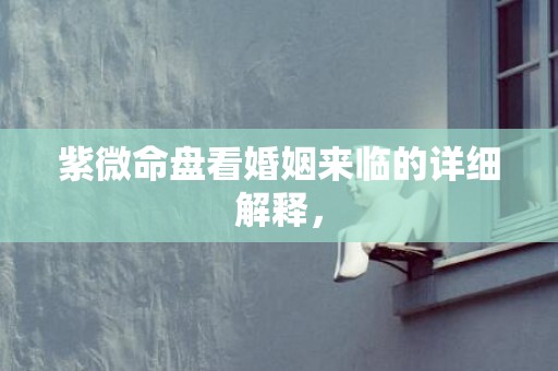 紫微命盘看婚姻来临的详细解释，