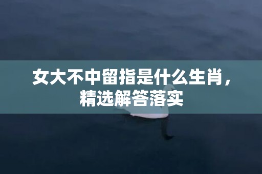 女大不中留指是什么生肖，精选解答落实