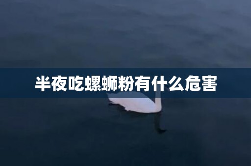 半夜吃螺蛳粉有什么危害