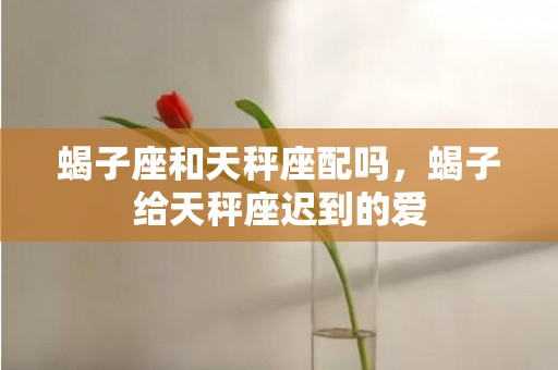 蝎子座和天秤座配吗，蝎子给天秤座迟到的爱