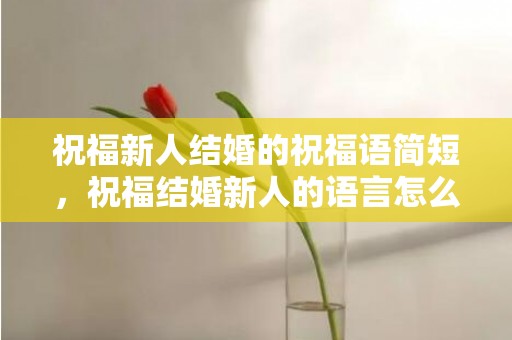 祝福新人结婚的祝福语简短，祝福结婚新人的语言怎么说话好听 新人结婚祝福的话语,句句暖人心