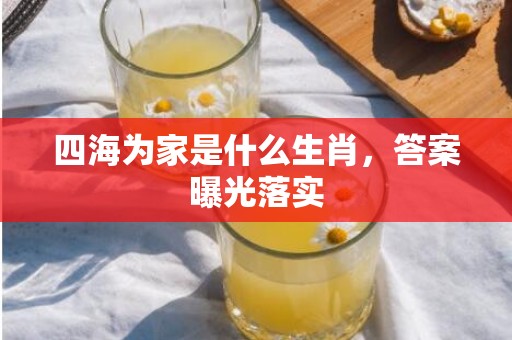 四海为家是什么生肖，答案曝光落实