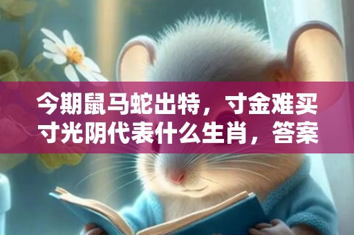 今期鼠马蛇出特，寸金难买寸光阴代表什么生肖，答案曝光落实