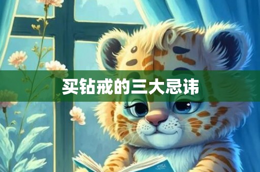 买钻戒的三大忌讳