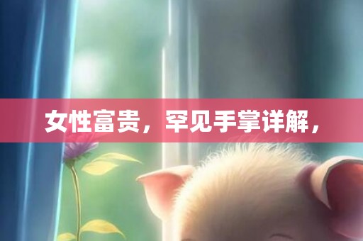 女性富贵，罕见手掌详解，