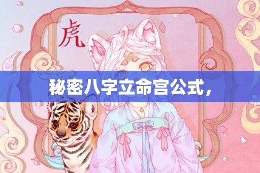 秘密八字立命宫公式，
