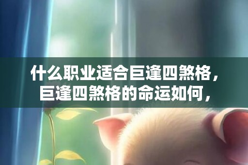 什么职业适合巨逢四煞格，巨逢四煞格的命运如何，