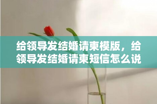 给领导发结婚请柬模版，给领导发结婚请柬短信怎么说呢