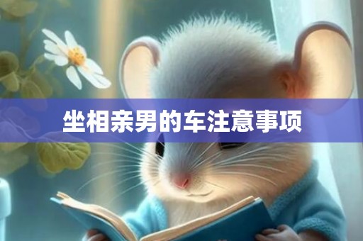 坐相亲男的车注意事项