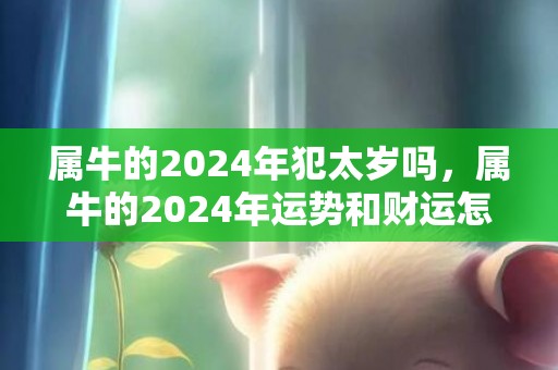 属牛的2024年犯太岁吗，属牛的2024年运势和财运怎么样呢