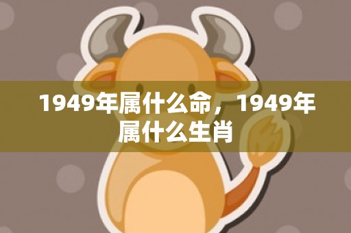 1949年属什么命，1949年属什么生肖