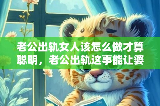 老公出轨女人该怎么做才算聪明，老公出轨这事能让婆婆知道吗