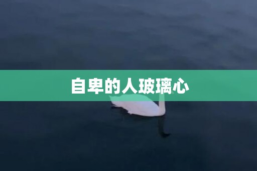自卑的人玻璃心