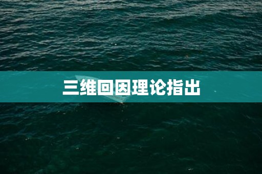 三维回因理论指出