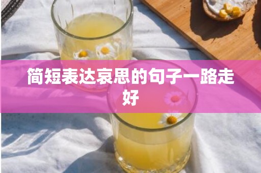简短表达哀思的句子一路走好
