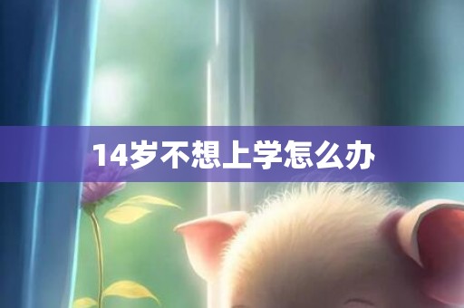 14岁不想上学怎么办