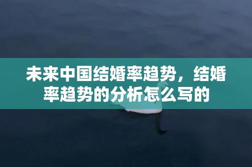 未来中国结婚率趋势，结婚率趋势的分析怎么写的