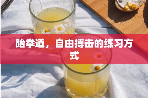 跆拳道，自由搏击的练习方式