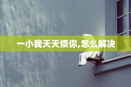 一小我天天烦你,怎么解决
