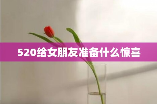 520给女朋友准备什么惊喜