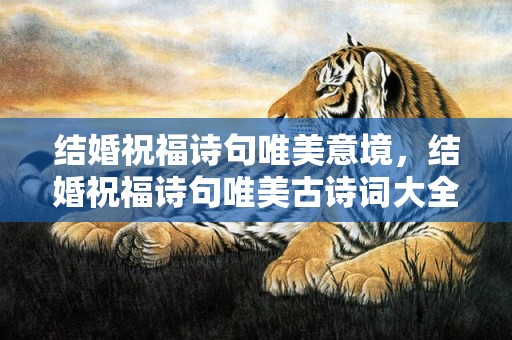 结婚祝福诗句唯美意境，结婚祝福诗句唯美古诗词大全