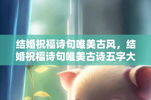 结婚祝福诗句唯美古风，结婚祝福诗句唯美古诗五字大全