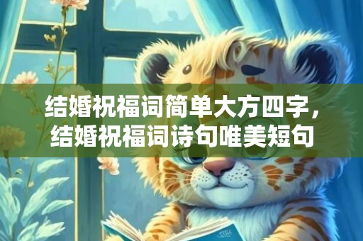 结婚祝福词简单大方四字，结婚祝福词诗句唯美短句