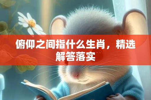 俯仰之间指什么生肖，精选解答落实