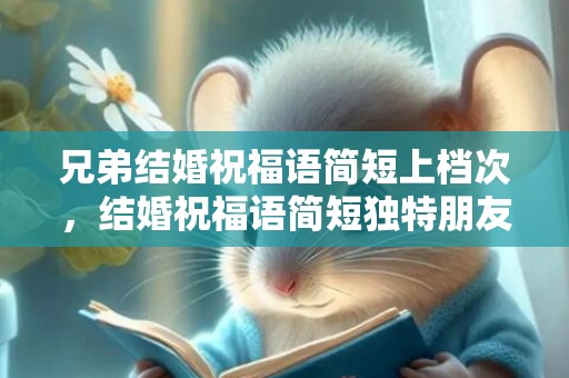 兄弟结婚祝福语简短上档次，结婚祝福语简短独特朋友圈文案短句