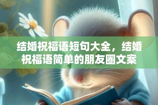 结婚祝福语短句大全，结婚祝福语简单的朋友圈文案