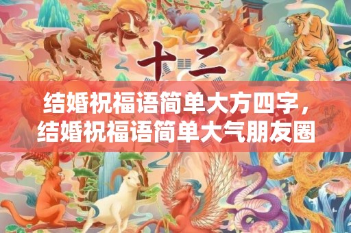 结婚祝福语简单大方四字，结婚祝福语简单大气朋友圈怎么写文案